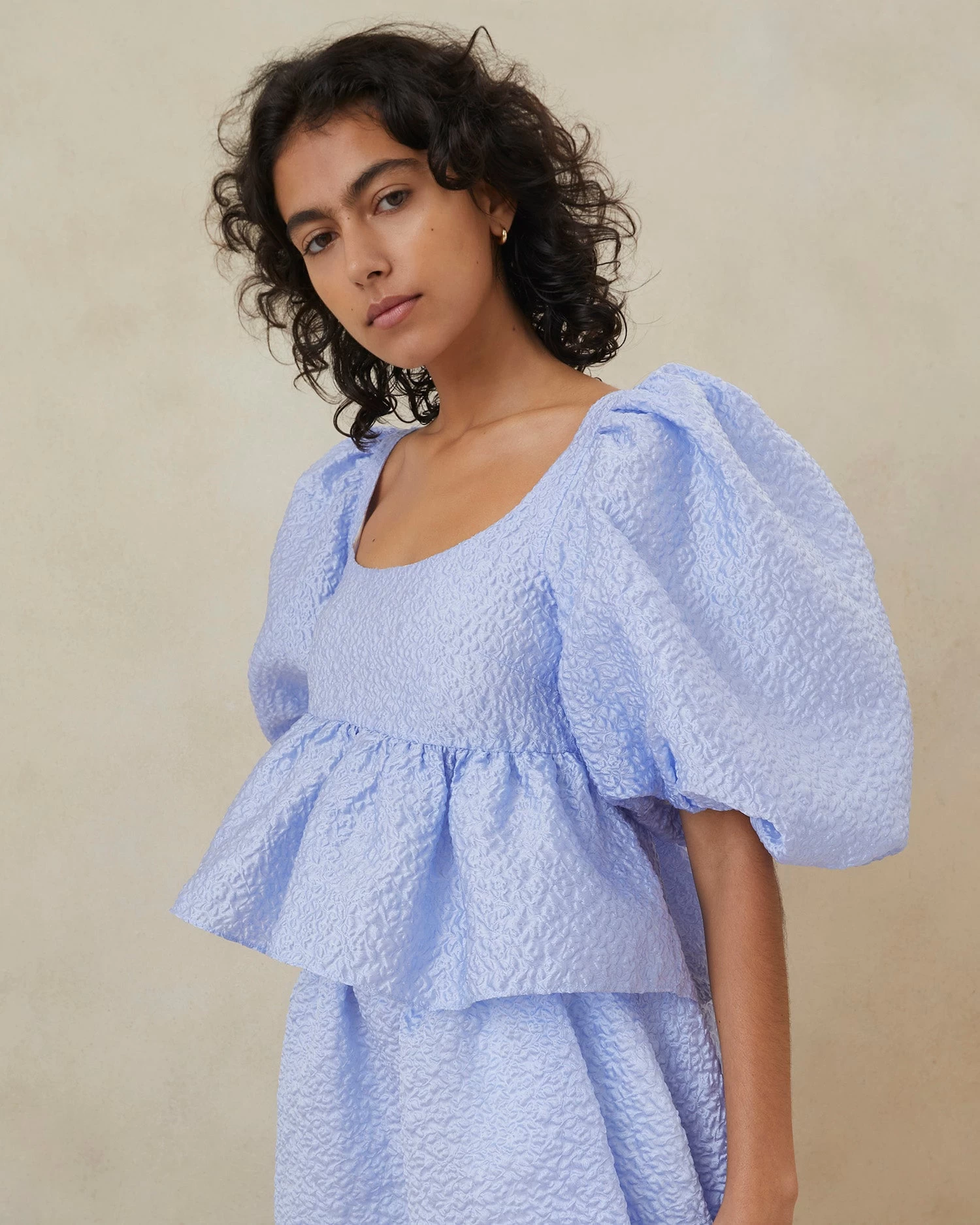 Loeffler Randall Jessalyn Blue Quilted Top 1 Loeffler Randall Jessalyn Blue Quilted Top