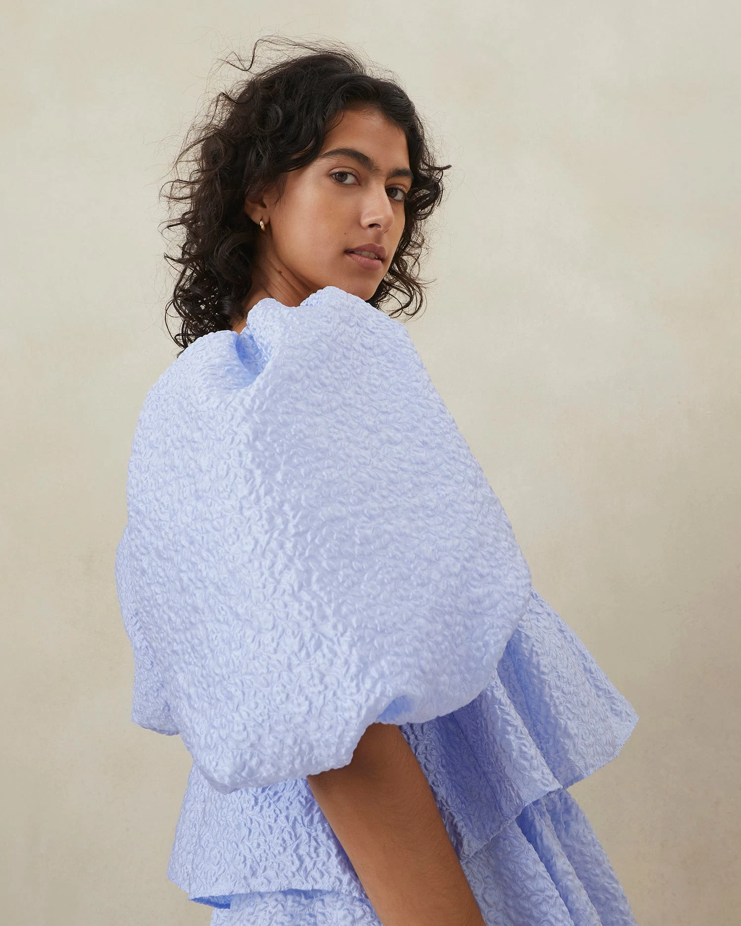 Loeffler Randall Jessalyn Blue Quilted Top 2 Loeffler Randall Jessalyn Blue Quilted Top - Image 2