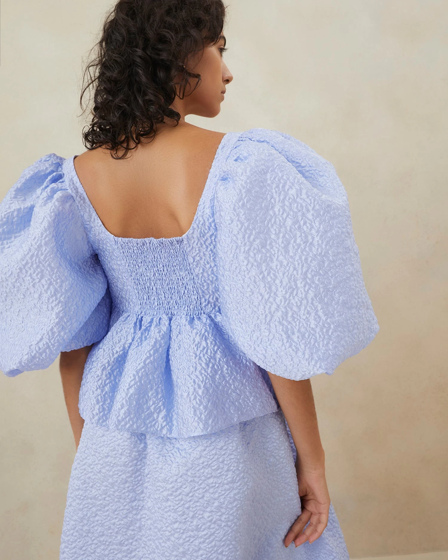 Loeffler Randall Jessalyn Blue Quilted Top 3 Loeffler Randall Jessalyn Blue Quilted Top - Image 3