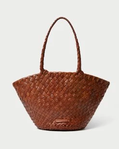 Loeffler Randall Kai Timber Woven Leather Tote