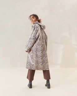 Loeffler Randall Kat Leopard Rain Coat -Outlet Velin Studio Store KAT CP LEOPA 091copy