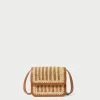 Loeffler Randall Kenton Natural/Brown Crocheted Crossbody