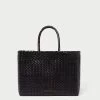 Loeffler Randall Klara Chocolate/Black Woven Tote