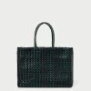Loeffler Randall Klara Forest/Black Woven Tote