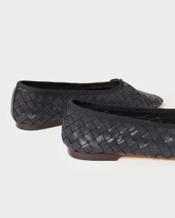 Loeffler Randall Landry Black Woven Ballet Flat -Outlet Velin Studio Store LANDRY WL BLACK 4