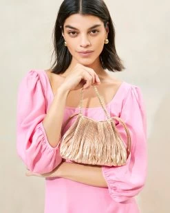 Loeffler Randall Layne Dune Pleated Pouch -Outlet Velin Studio Store LAYNE PLA DUNE 035copy