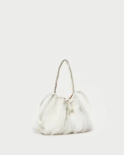 Loeffler Randall Layne Pearl/Rhinestone Pleated Pouch 6 Loeffler Randall Layne Pearl/Rhinestone Pleated Pouch -Outlet Velin Studio Store LAYNE PLFA PEARL 2