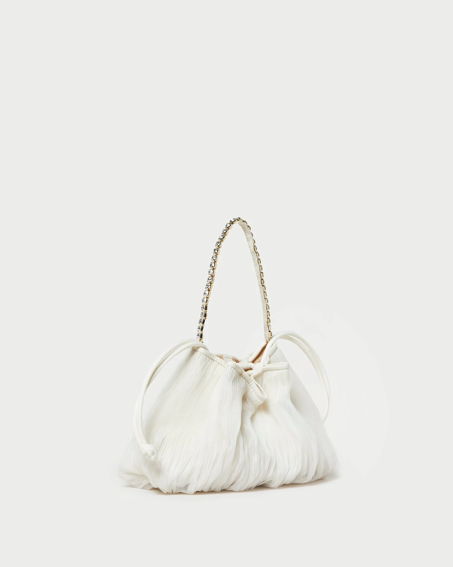 Loeffler Randall Layne Pearl/Rhinestone Pleated Pouch 2 Loeffler Randall Layne Pearl/Rhinestone Pleated Pouch - Image 2
