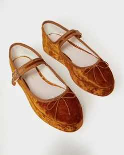 Loeffler Randall Leah Ochre Platform Mary Jane -Outlet Velin Studio Store LEAH VL OCHRE 4