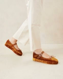 Loeffler Randall Leah Ochre Platform Mary Jane -Outlet Velin Studio Store LEAH VL OCHRE 5