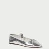 Loeffler Randall Leonie Silver Ballet Flat