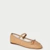 Loeffler Randall Leonie Caramel Crystal Ballet Flat