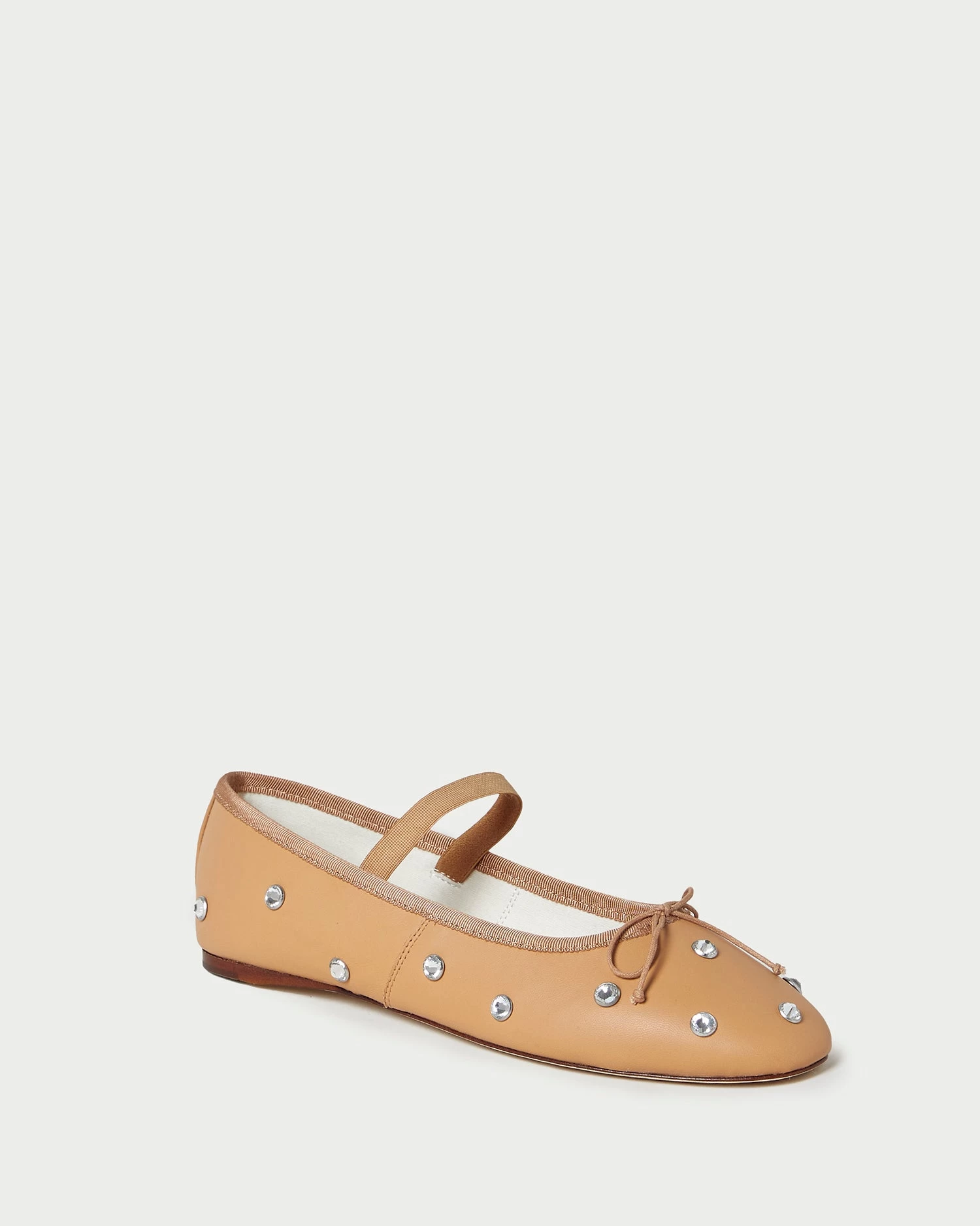 Loeffler Randall Leonie Caramel Crystal Ballet Flat 1 Loeffler Randall Leonie Caramel Crystal Ballet Flat