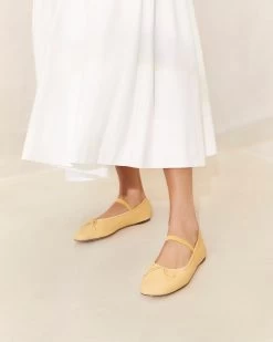 Loeffler Randall Leonie Butter Ballet Flat -Outlet Velin Studio Store LEONIE GLCF BUTTR 041copy
