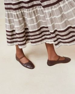 Loeffler Randall Leonie Chocolate Leather Ballet Flat 9 Loeffler Randall Leonie Chocolate Leather Ballet Flat -Outlet Velin Studio Store LEONIE GLCF CHOCO 5