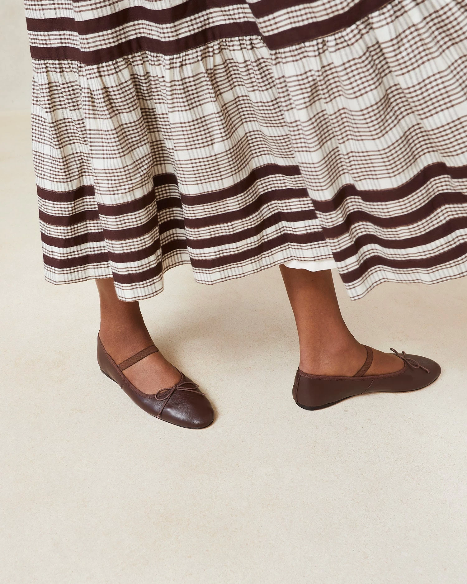 Loeffler Randall Leonie Chocolate Leather Ballet Flat 5 Loeffler Randall Leonie Chocolate Leather Ballet Flat - Image 5