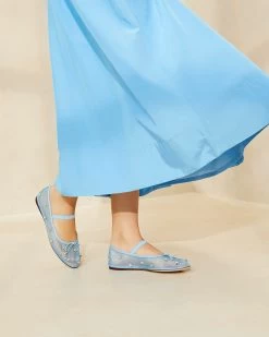 Loeffler Randall Leonie Blue/Clear Ballet Flat 9 Loeffler Randall Leonie Blue/Clear Ballet Flat -Outlet Velin Studio Store LEONIE MECR BLUCL 030copy