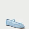 Loeffler Randall Leonie Blue/Clear Ballet Flat