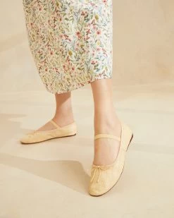 Loeffler Randall Leonie Natural Ballet Flat -Outlet Velin Studio Store LEONIE NATURAL 033