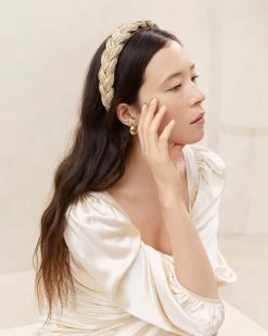 Loeffler Randall Lilac Gold Braided Headband 5 Loeffler Randall Lilac Gold Braided Headband -Outlet Velin Studio Store LILAC GOLDRESHOOT 008copy