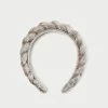 Loeffler Randall Lilac Champagne Braided Headband