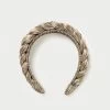 Loeffler Randall Lilac Dark Gold Braided Headband
