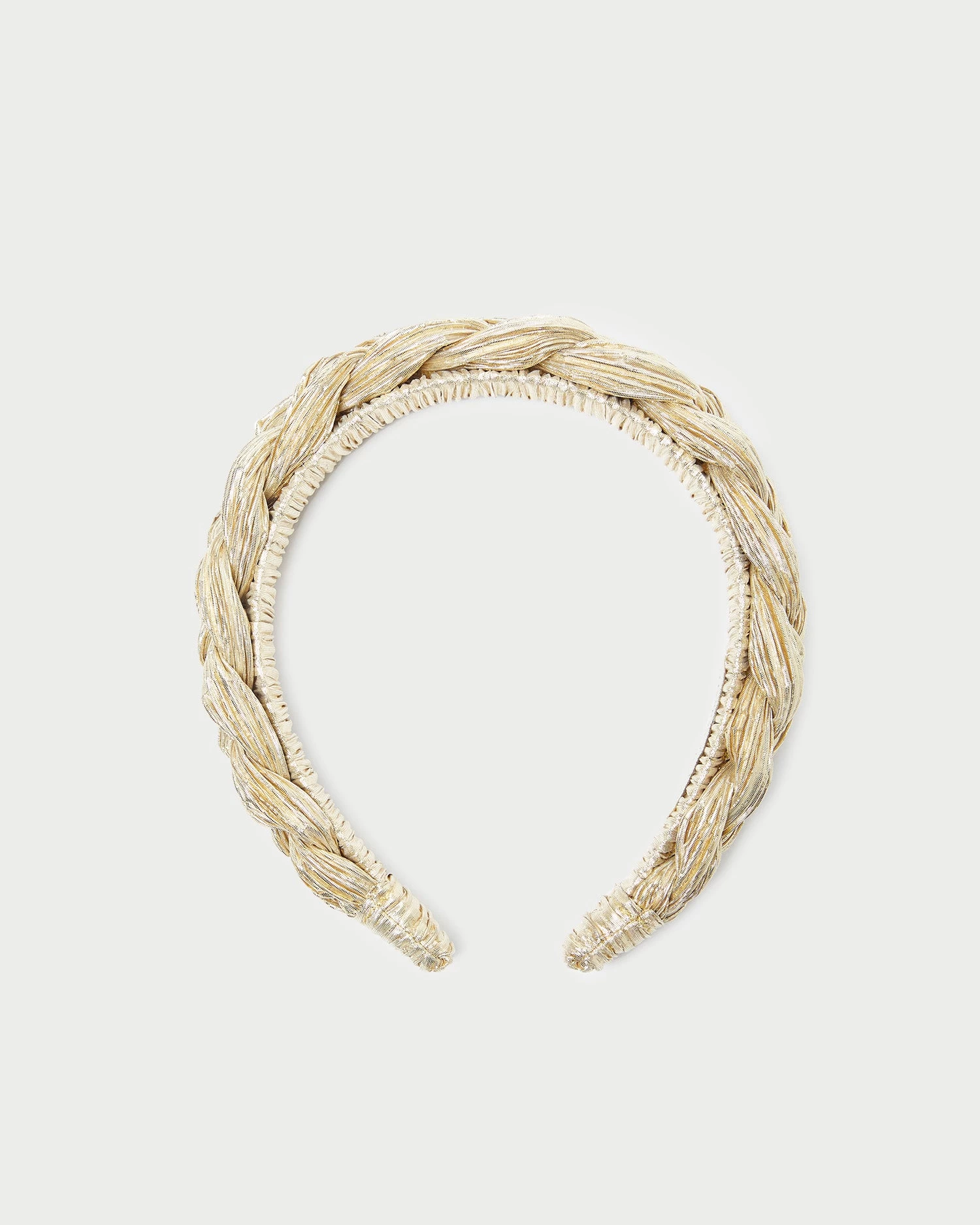 Loeffler Randall Lilac Gold Braided Headband 1 Loeffler Randall Lilac Gold Braided Headband