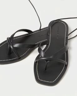 Loeffler Randall Lilla Black Thong Wrap Sandal 5 Loeffler Randall Lilla Black Thong Wrap Sandal -Outlet Velin Studio Store LILLA VA BLACK 3