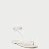 Loeffler Randall Lilla White Thong Wrap Sandal
