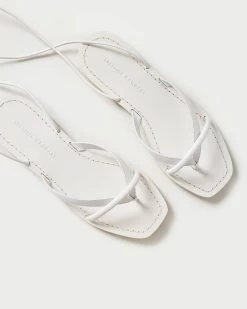 Loeffler Randall Lilla White Thong Wrap Sandal -Outlet Velin Studio Store LILLA VA DESWH 3