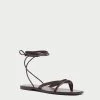 Loeffler Randall Lilla Espresso Thong Wrap Sandal