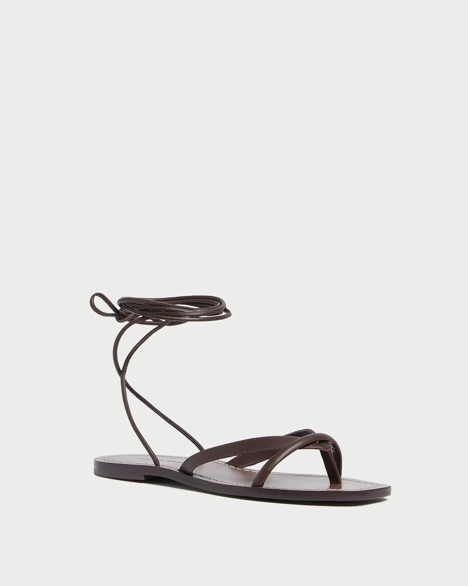 Loeffler Randall Lilla Espresso Thong Wrap Sandal 1 Loeffler Randall Lilla Espresso Thong Wrap Sandal