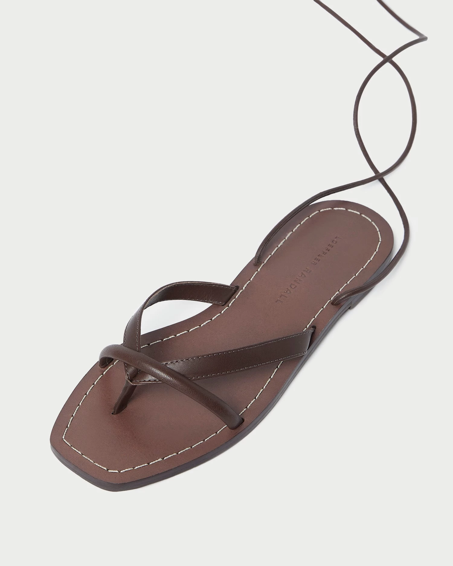 Loeffler Randall Lilla Espresso Thong Wrap Sandal 4 Loeffler Randall Lilla Espresso Thong Wrap Sandal - Image 4