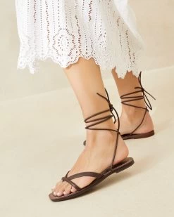 Loeffler Randall Lilla Espresso Thong Wrap Sandal 9 Loeffler Randall Lilla Espresso Thong Wrap Sandal -Outlet Velin Studio Store LILLA VA ESPRE 5