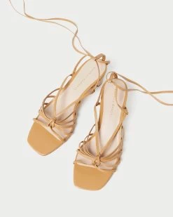 Loeffler Randall Lola Honey Knot Lace-Up Mid-Heel -Outlet Velin Studio Store LOLA N HONEY 3