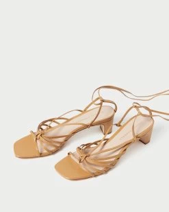 Loeffler Randall Lola Honey Knot Lace-Up Mid-Heel -Outlet Velin Studio Store LOLA N HONEY 4