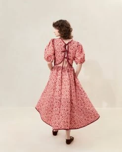 Loeffler Randall Lottie Blush Floral Quilted Dress -Outlet Velin Studio Store LOTTIE QCTN BLFFL 086copy