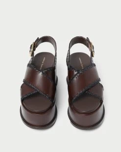 Loeffler Randall Mae Espresso/Black Platform Sandal -Outlet Velin Studio Store MAE RL ESPBL 3