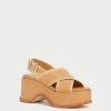 Loeffler Randall Mae Honey/Natural Platform Sandal