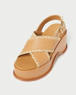Loeffler Randall Mae Honey/Natural Platform Sandal -Outlet Velin Studio Store MAE RL HONAT 3