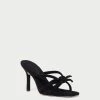Loeffler Randall Margi Black Suede Bow Heel