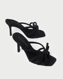 Loeffler Randall Margi Black Suede Bow Heel -Outlet Velin Studio Store MAGRI KS BLACK 4