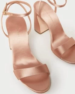 Loeffler Randall Malia Blush Curved-Heel Sandal 7 Loeffler Randall Malia Blush Curved-Heel Sandal -Outlet Velin Studio Store MALIA SATN BLUSH 3