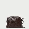 Loeffler Randall Mallory Chocolate Woven Crossbody