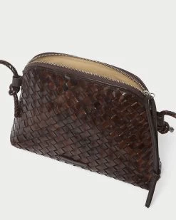 Loeffler Randall Mallory Chocolate Woven Crossbody -Outlet Velin Studio Store MALLORY SWL CHOCO 4