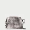 Loeffler Randall Mallory Chocolate/White Woven Crossbody