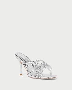 Loeffler Randall Margi Silver Bow Heel