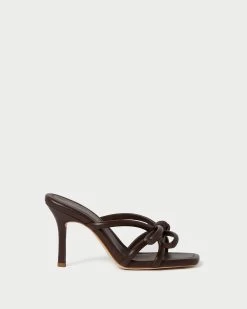 Loeffler Randall Margi Chocolate Bow Heel -Outlet Velin Studio Store MARGI N CHOCO 2
