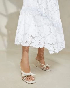 Loeffler Randall Margi Optic White Bow Heel -Outlet Velin Studio Store MARGI N OPTWH 5 652e0f15 9368 4562 8109 4341df56523e