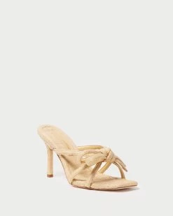 Outlet Velin Studio Store 22 Loeffler Randall Margi Natural Bow Heel